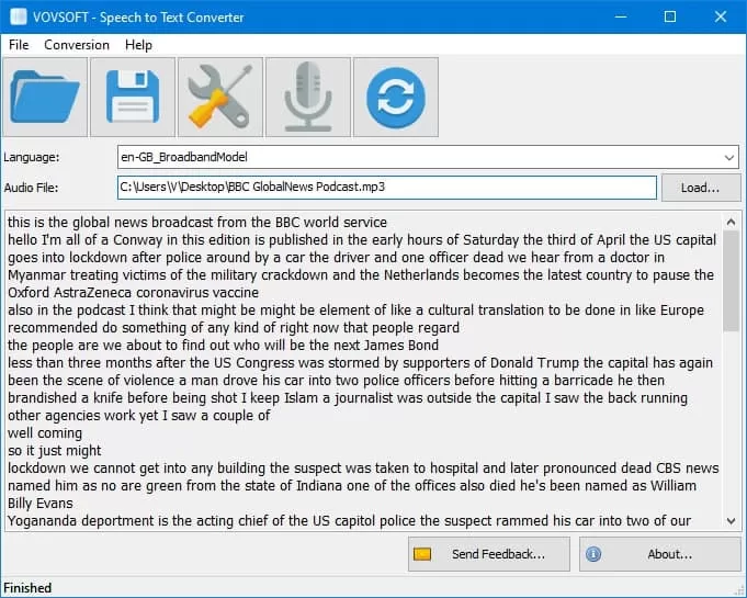 Speech to Text Converter - бесплатно