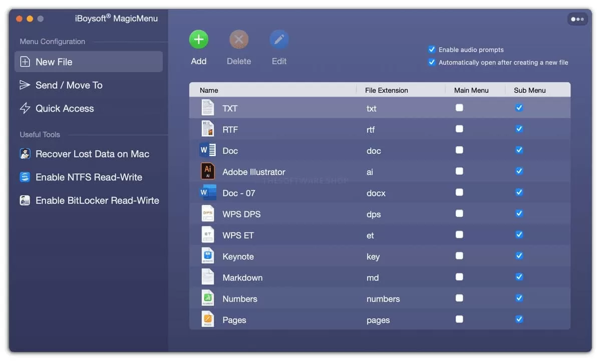 iBoysoft MagicMenu для MacOS