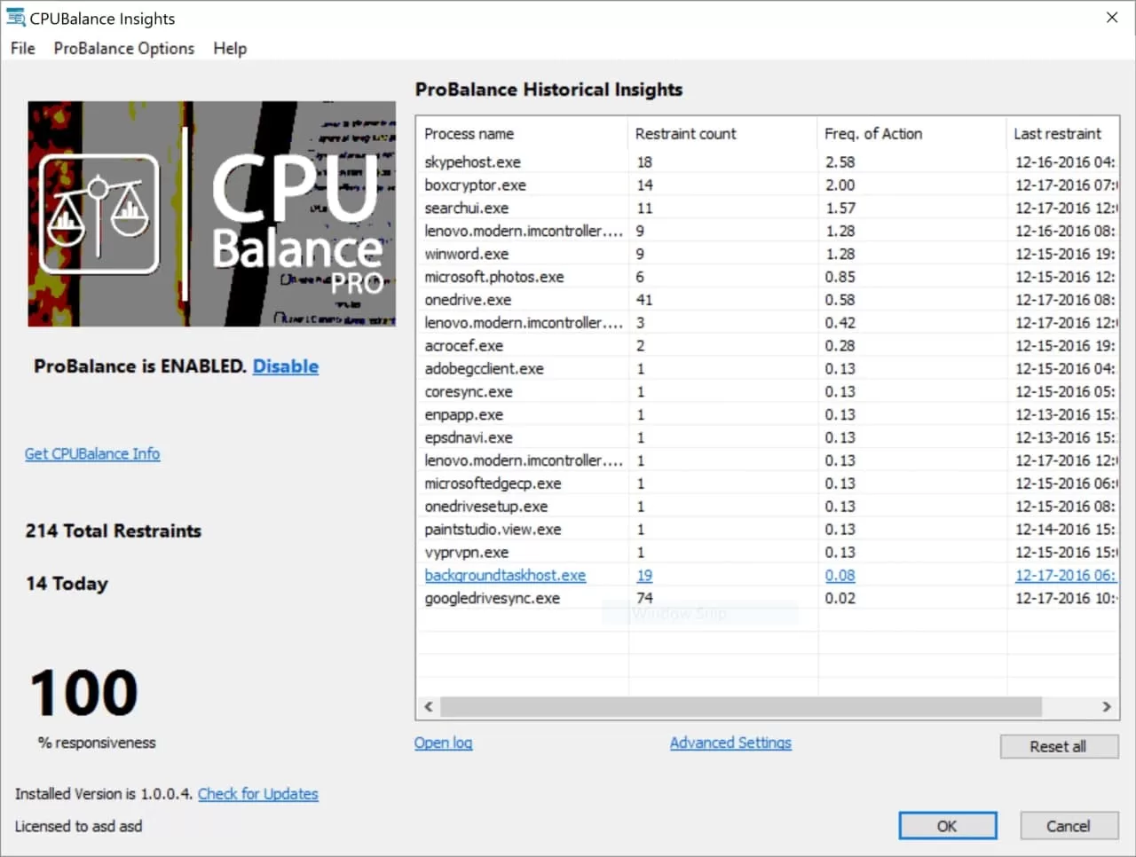 Bitsum CPUBalance