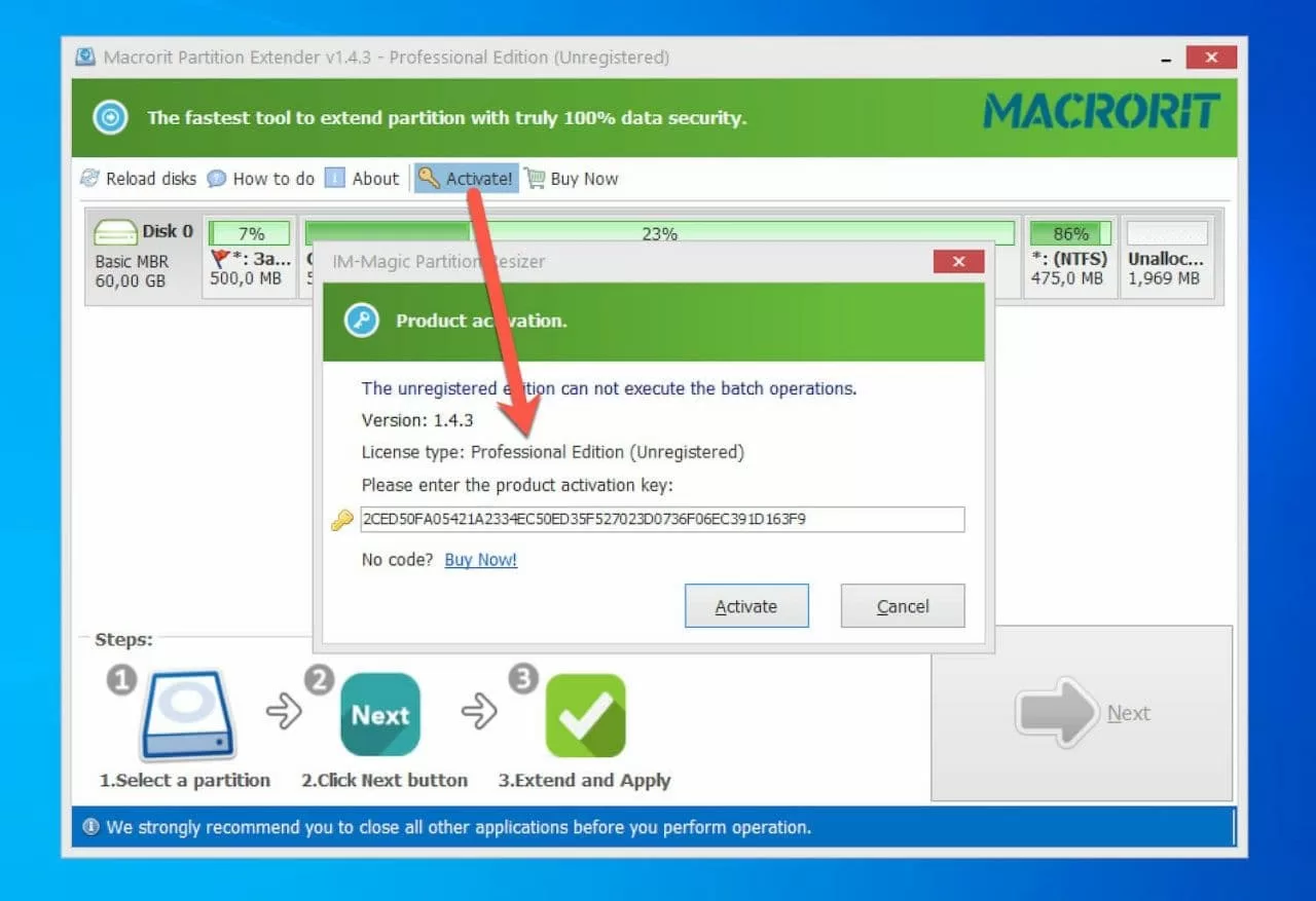 Macrorit Partition Extender Pro