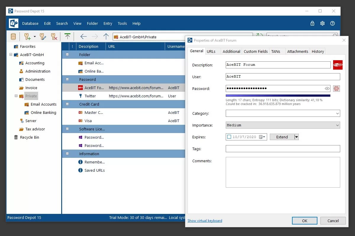 AceBIT Password Depot 15