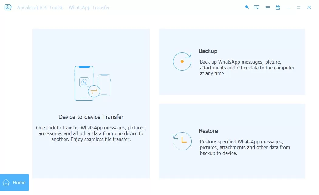 Apeaksoft WhatsApp Transfer