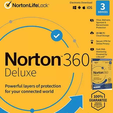 Купить ключ Norton 360 Deluxe 3-5 пк