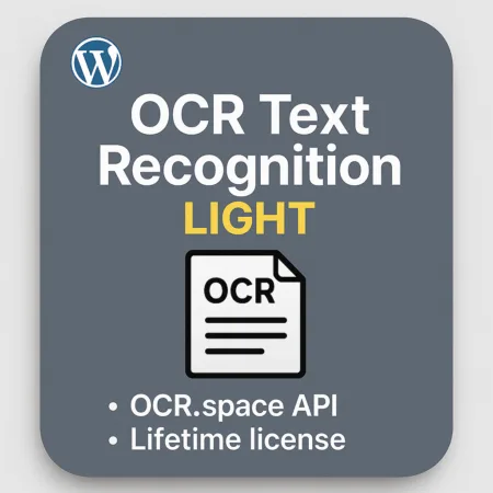 WordPress Плагин OCR Text Recognition Light