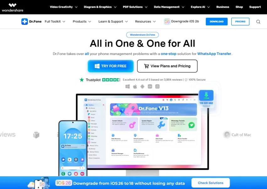 Dr.Fone Toolkit - Набор инструментов для Android/iOS (Windows приложение) — изображение 3