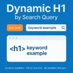 Dynamic H1 by Search Query